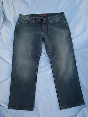 Vertigo Jeans Womens Dark Wash Jean Capri Size 8 / 30 Beautiful Condition Sz 8 • $19.99