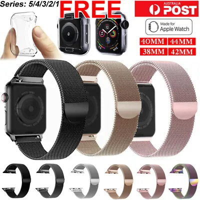 $7.49 • Buy Band For Apple Watch Ultra 2 /Series 9 8 Milanese Magnetic Stainless Loop Iwatch