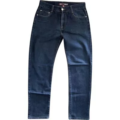 Cambridge 30 X 30 Mens Jeans Straight Fit Dark Blue Wash Zip Fly Pockets • $12.59