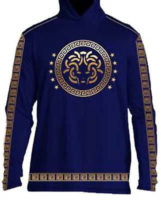 Men's Bucheli Cotton Long Sleeve  T Shirt Hoodedslim Fitstretch S M L…A10.A • $28.66
