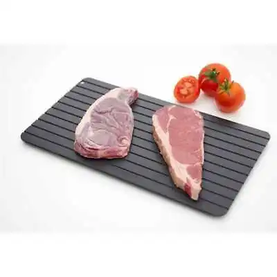 Fast Defrosting Tray Frozen Food Meat Rapid Defrost Aluminium Plate FDA Approved • £7.99