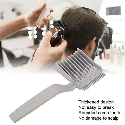 Mens Gradient Hairstyle Comb Blend Friend Fade Comb Flat Top Hair Cutting Combs • £3