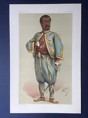 Original 1875 Vanity Fair Print Of Signor Tommaso Salvini - Theatre Actor -Italy • £15.99