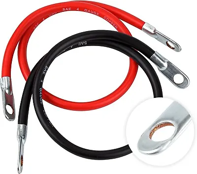 Cartman Battery Inverter Cable Set 4 Gauge X 24  ( 1 Positive & 1 Negative) • $19.95