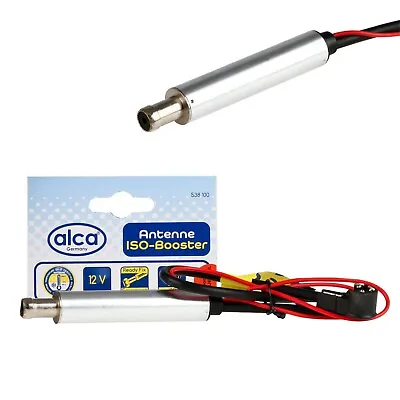 Universal Car Radio Aerial Antenna Signal Booster ISO Connection Am Fm 538100 • £7.29