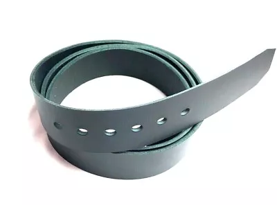 Black Leather Strap Belt Blank WITH HOLES Off Cut Remnant Restraint RATS BUM • $14.50