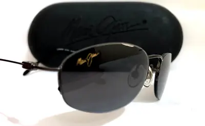 MAUI JIM BIKINI SUNGLASSES Gunmetal Titanium W/ Grey Polarized Lenses MJ 507-02 • $219.99