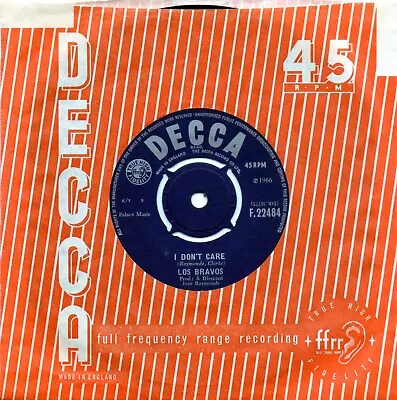 £1.50 • Buy LOS BRAVOS  I DON'T CARE  ORIGINAL UK 7  45rpm SINGLE  VERY GOOD