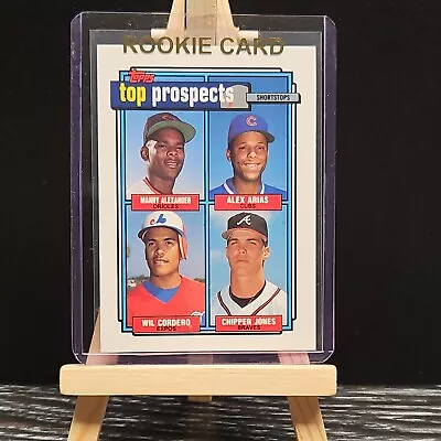 1992 Topps - Top Prospects #551 Alex Arias Wil Cordero Chipper Jones (RC) • $9