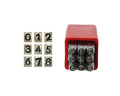 Metalwork Dotted Font Number Stamp Set 2.5mm. Jewellery Making Punches. J2161 • £10.60