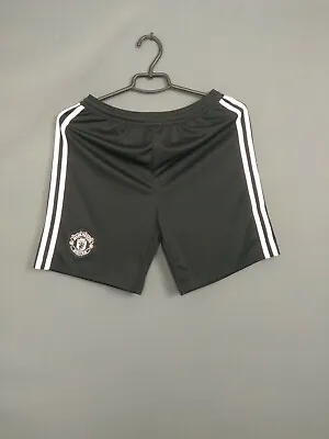 Manchester United Shorts Size Kids Boys 13-14 Soccer Football Adidas CG0064 Ig93 • $16.99