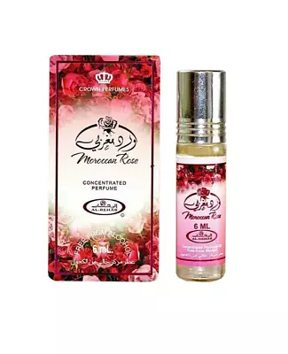 (3x) Al Rehab Concentrated 6ml Alcohol Free Perfume Roll On Attar Moroccan Rose • $14.44