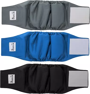 SlowTon Reusable Dog Nappies Male 3 Pack Washable Medium • £11.99