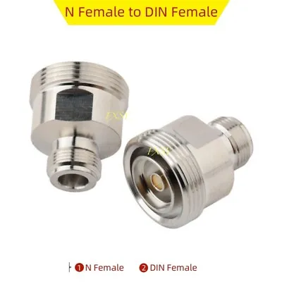 N Female To 7/16 DIN Female RF Coaxial Converter Coax Adapter N-DIN  F/F • $4.89