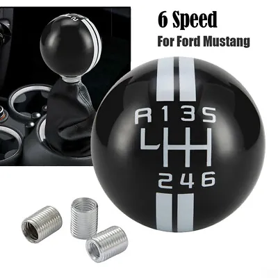 Black 6Speed Manual Gear Shift Knob Shifter Handle For Ford Mustang Shelby GT500 • $20.76