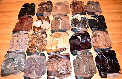 HUGE WHOLESALE RESALE RETAIL LOT 20 Vtg LEATHER Men's & Women's Western Boots • $400