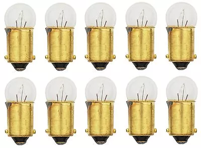 $13.98 • Buy 10x 53 Light Bulb Miniature Gauge Cluster Instrument Panel 12v T3-1/4 BA9S Lot