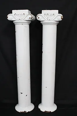 $39.99 • Buy  Pair Of 2 Wood Columns Architectural Salvage Vintage 