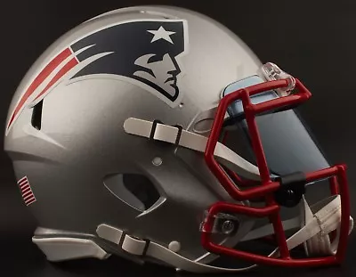 NEW ENGLAND PATRIOTS NFL Football Helmet With COLORED Visor / Eye Shield • $339.99