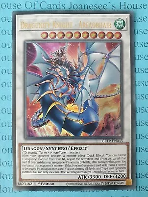 Dragunity Knight - Areadbhair GFTP-EN043 Ultra Rare Yu-Gi-Oh Card 1st NMint • £1.90