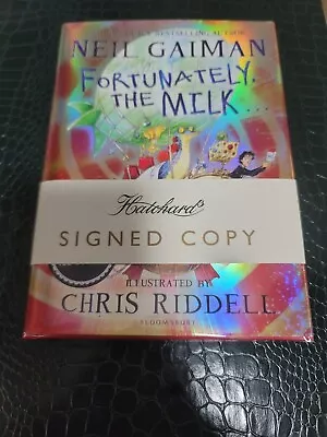 $110 • Buy RARE - FORTUNATELY THE MILK - Double Signed (Gaiman & Riddell) - Numbered 47/500