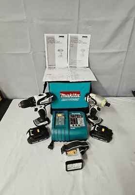 💥Makita Set 18V Impact Flashlight Drill Driver 2 Batteries Charger Manuals Case • $199.99
