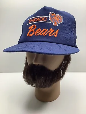 Vtg Vintage Chicago Bears Mesh Trucker Otto Snapback American Needle Hat • $28.99