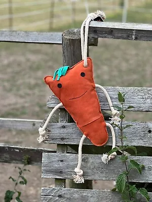 £19.99 • Buy Equipride Relax Horse Toy Made On Leather Stable Carrot 30 Cm