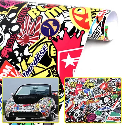 Cartoon 20  X 30  Rock Panda Graffiti Car Sticker Bomb Wrap Sheet Decal Sticker • $17.19
