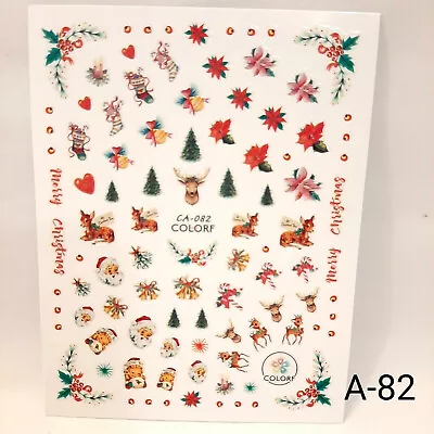 Nail Art  Stickers Christmas Calcomanias Para Uñas Decoration • $5.99