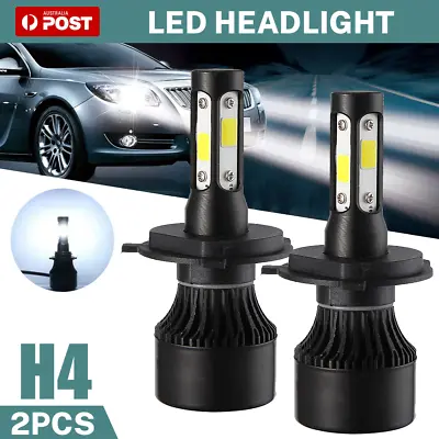 2x H4 LED Headlight Bulbs Kit Lamp Car 6500K Globes High Low Beam 14000LM White • $15.69