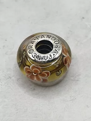 Pandora Flower Murano Glass Charm Used • £1.45