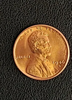  1946 S Lincoln Wheat Cent Unc Fire Red Luster • $10.99