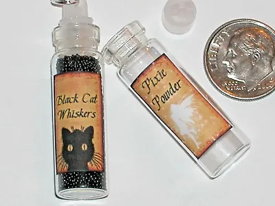 1pc Glass Pendant Empty Bottle Witch Potion Poison Labels Necklace Fairy Charm • £5.12