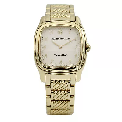 Women's David Yurman Thoroughbred 18k Yellow Gold Watch T303-S88 • $7800