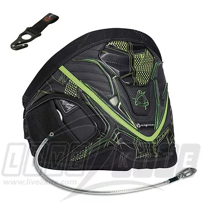 Mystic Warrior III Waist Harness Green/Black Kitesurfing Windsurfing Snowkiting • $189.99