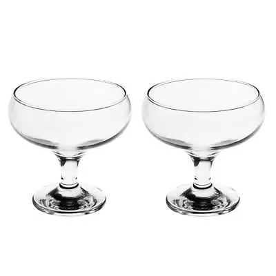Set Of 2 Ice-cream Glasses Perfect Home Dining Item • £9