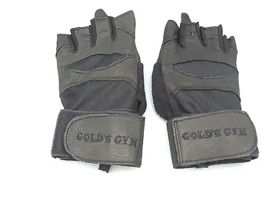 £19.41 • Buy Gold's Gym Wrist Wrap Gloves Weightlifting Leather Extra Small Small XS/S 