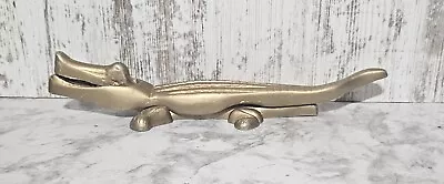 Vintage Solid Brass ALLIGATOR CROCODILE NUTCRACKER Metal Figurine • $14.95