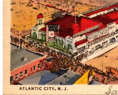 Atlantic City NJ BEV Texaco Sea Elephant Amos & Andy Attractions Steel Pier -A65 • $7.50