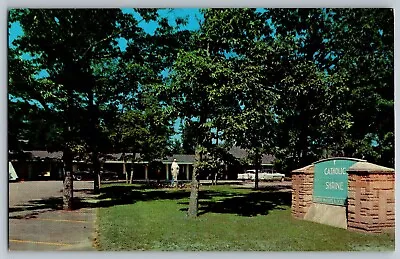 Indian River Michigan - Catholic Shrine Lily Of The Mohawks - Vintage Postcard • $4.49