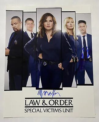 Mariska Hargitay And Peter Scanavino Law And Order SVU 11x14 Signed Photo • $250