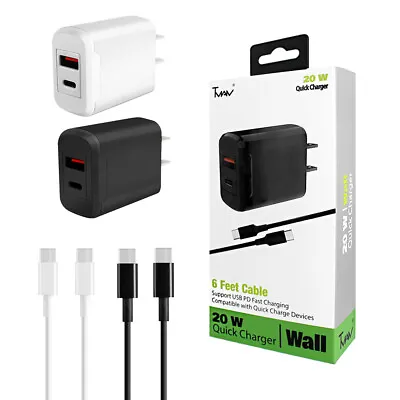 For 2021 Motorola Phone PD 20W TYPE-C/ USB-C Fast/ Quick Wall Charger • $9.89