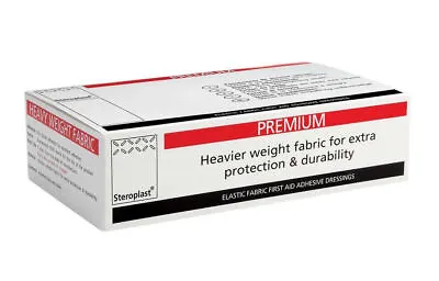 Steroplast Heavy Weight Premium Hypo-Allergenic Adhesive Fabric Plasters 7.5x5cm • £4.99