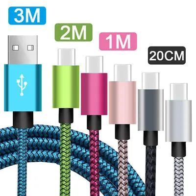 2m 3m Genuine Fast Charger For Samsung Android Type C USB C Data Charging Cable • $7.86