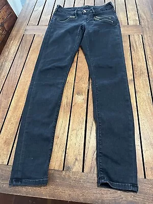 Maison Scotch Womens Jeans Amsterdam Blauw Black  27X29”Dark Wash Mid Rise • $20