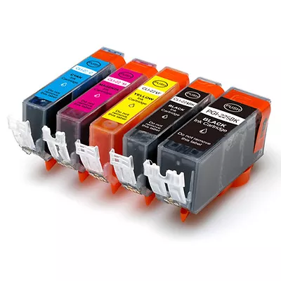 5 PK Ink Cartridge Set W/ Chip Use For Canon 225 226 MG5320 MX882 MX892 MG5220 • $8.77