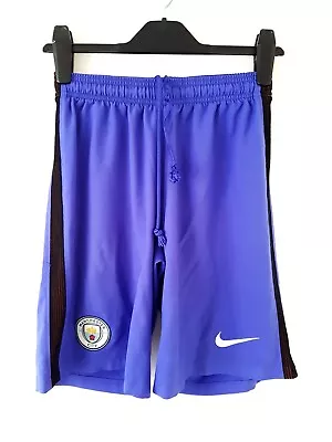 Manchester City Third Shorts 2016. Small Adults. Official Nike. Purple Football. • £12.99