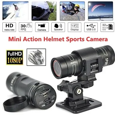 5.0 Mp Motor Bike Motor Cycle Action Helmet Sport Camera Cam Full HD 1080p UK • £23.39