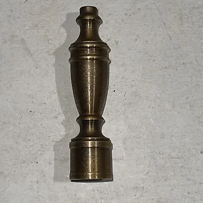 Vtg Antique Finish 2 1/2' Tall  Lamp Finial With 1/8-27 Ips Thread 3/8 Diameter • $7.50